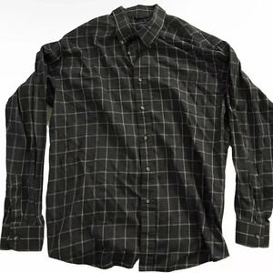 Men’s Arrow Plaid Long Sleeve Shirt Size XL 17-17 1/2